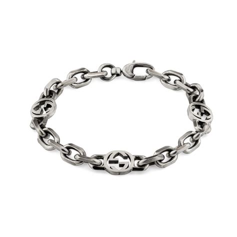 women's gucci bracelets|Gucci interlocking silver bracelet.